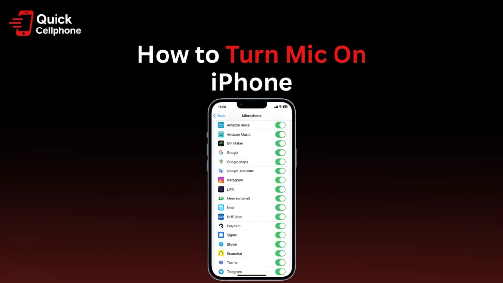 How to Turn Mic On iPhone